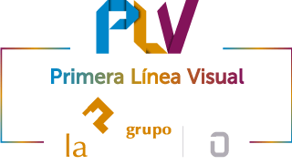Logotipo de Primera Linea Visual (colores y blanco)