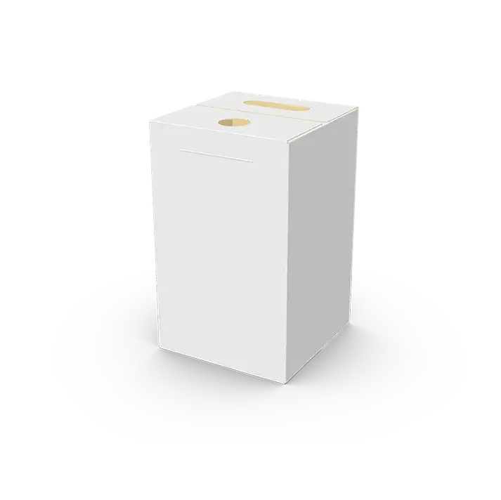 caja de solapas encargadas rectas con grifo para envasadora automatica